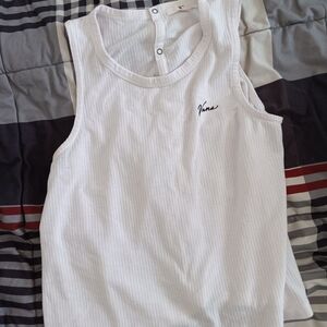 Vans White Sleeveless Top